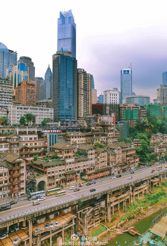 Hình ảnh nhà tầng xếp tầng tại Trùng Khánh