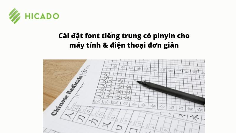 Cai Dat Font Tieng Trung Co Pinyin Cho May Tinh Va đien Thoai Min