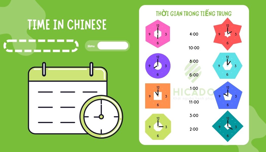 Cách nói thời gian trong tiếng Trung: NGÀY - GIỜ - THÁNG - NĂM